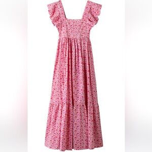 SZ Blockprints Charlotte Dress - Eva pink. S. NWT.